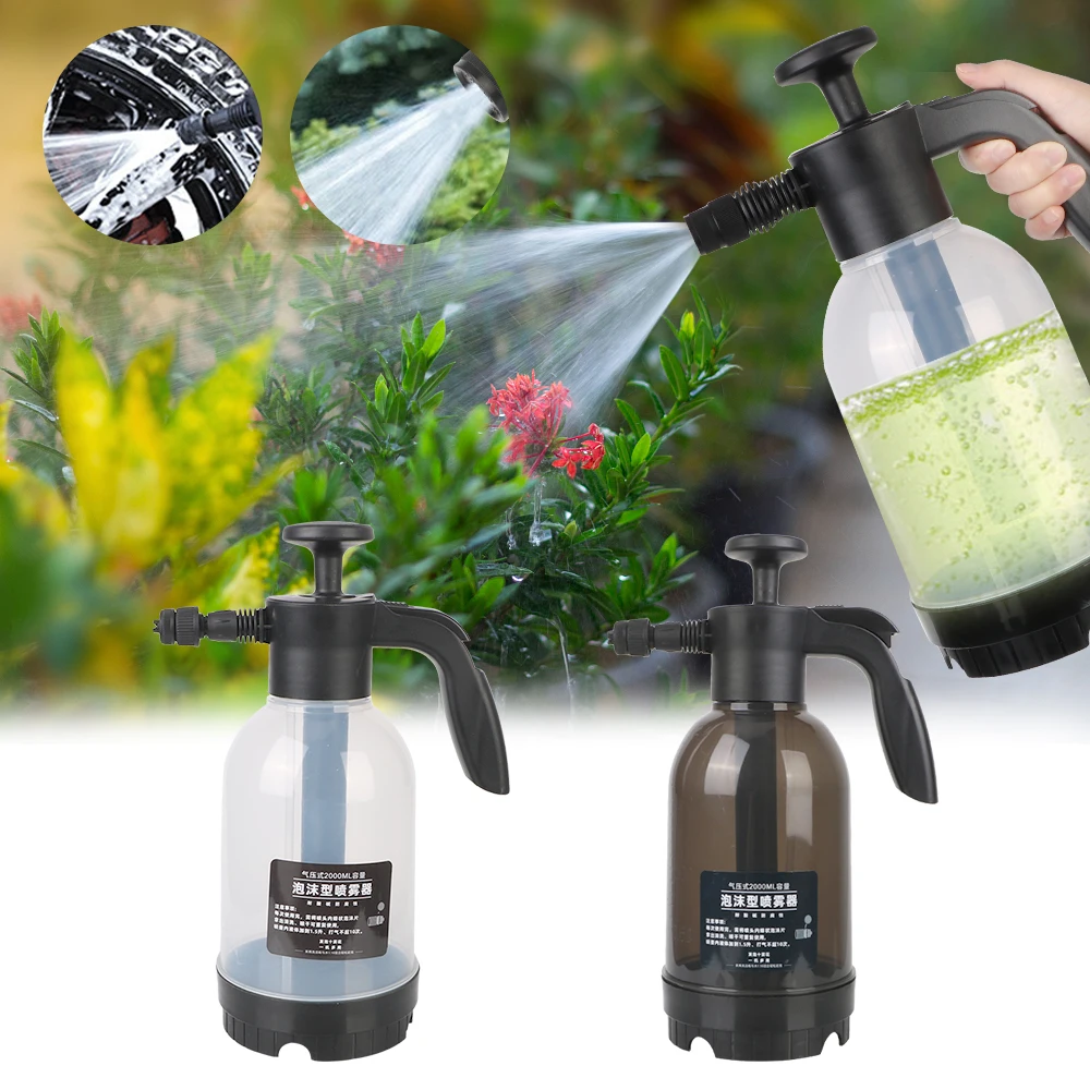 

Manual Sprayer Car Washing Foam Sprinkling Pot Foam Sprayer Foam Nozzle 2L Foam Cars Watering Washing Tool Bottle Watering Cans