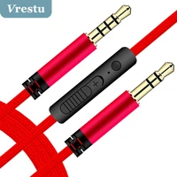hifi audio cable male to male 3 5mm jack stereo aux auxiliary cord for pc xiaomi samsung huawei mobile phones tablets laptop car