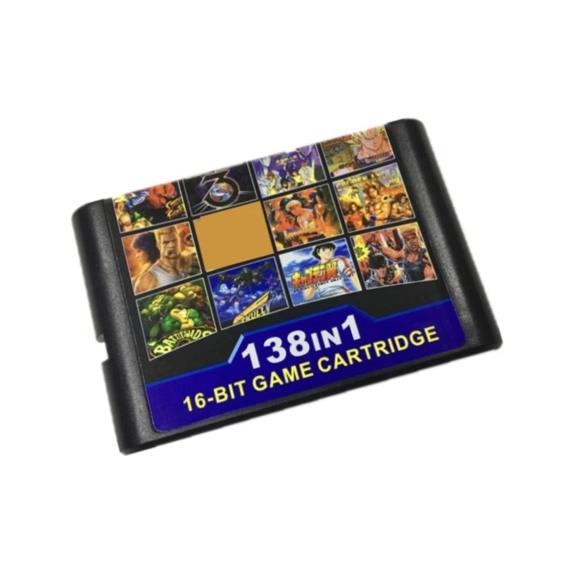 

Hot 138 In One Game Cartridge For Megadrive Genesis Consoles 138 In 1 Game Card For Sega Console