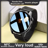 2022 new nfc smart watch men ecgppg women smart watch men bluetooth call sports fitness tracker smartwatch android ios