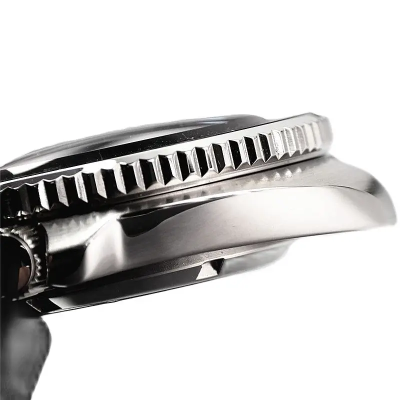 43mm Turtle Steel Sapphire Crystal Case With Ceramic Bezel Insert Waterproof For Seiko Nh35 Nh36 Movement 28.5mm Dial Watch Mod