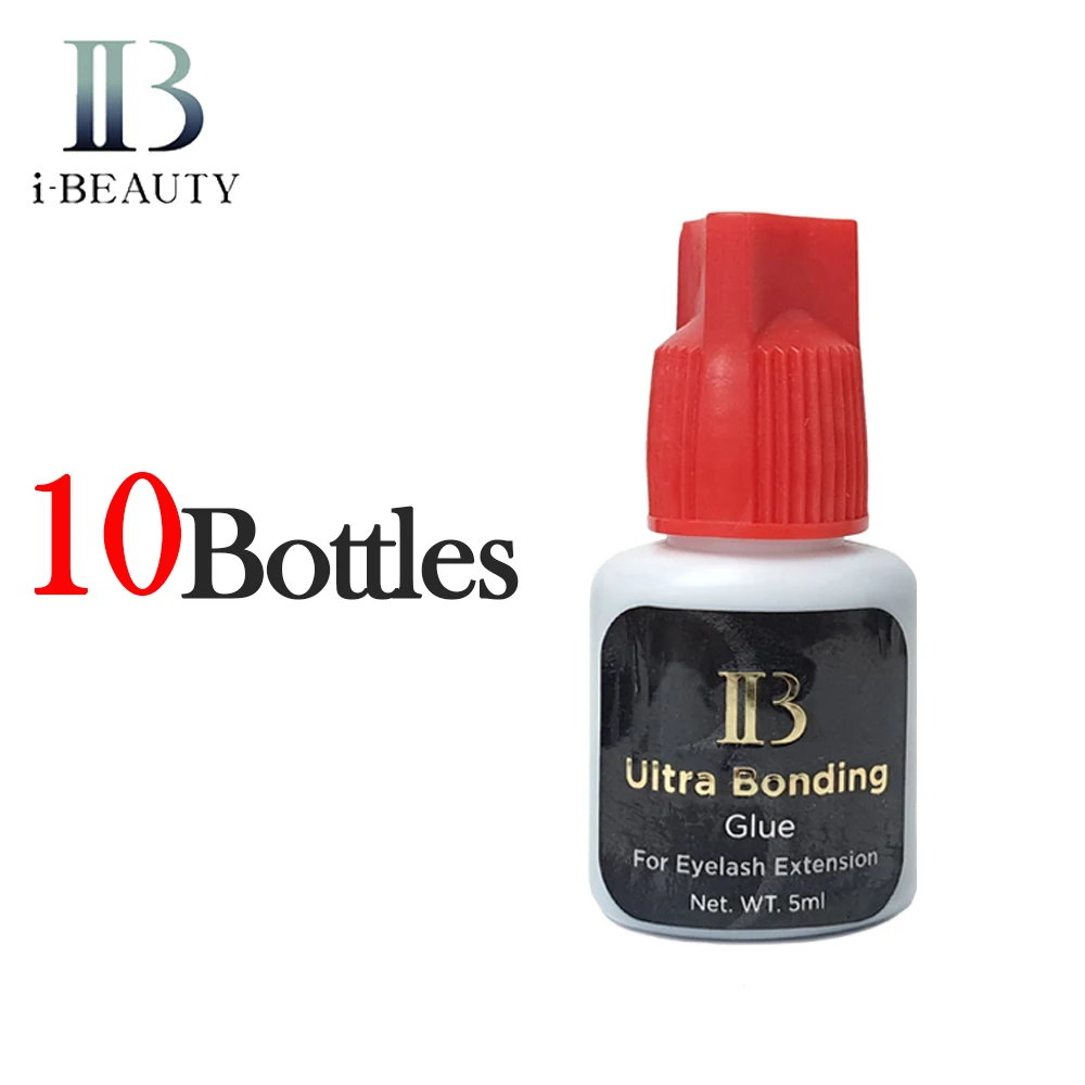 

10 Bottles Korea IB Ibeauty Ultra Bonding Glue Fast Drying Eyelash Extensions Glue Original 5ml Extra Strong Adhesive Wholesale