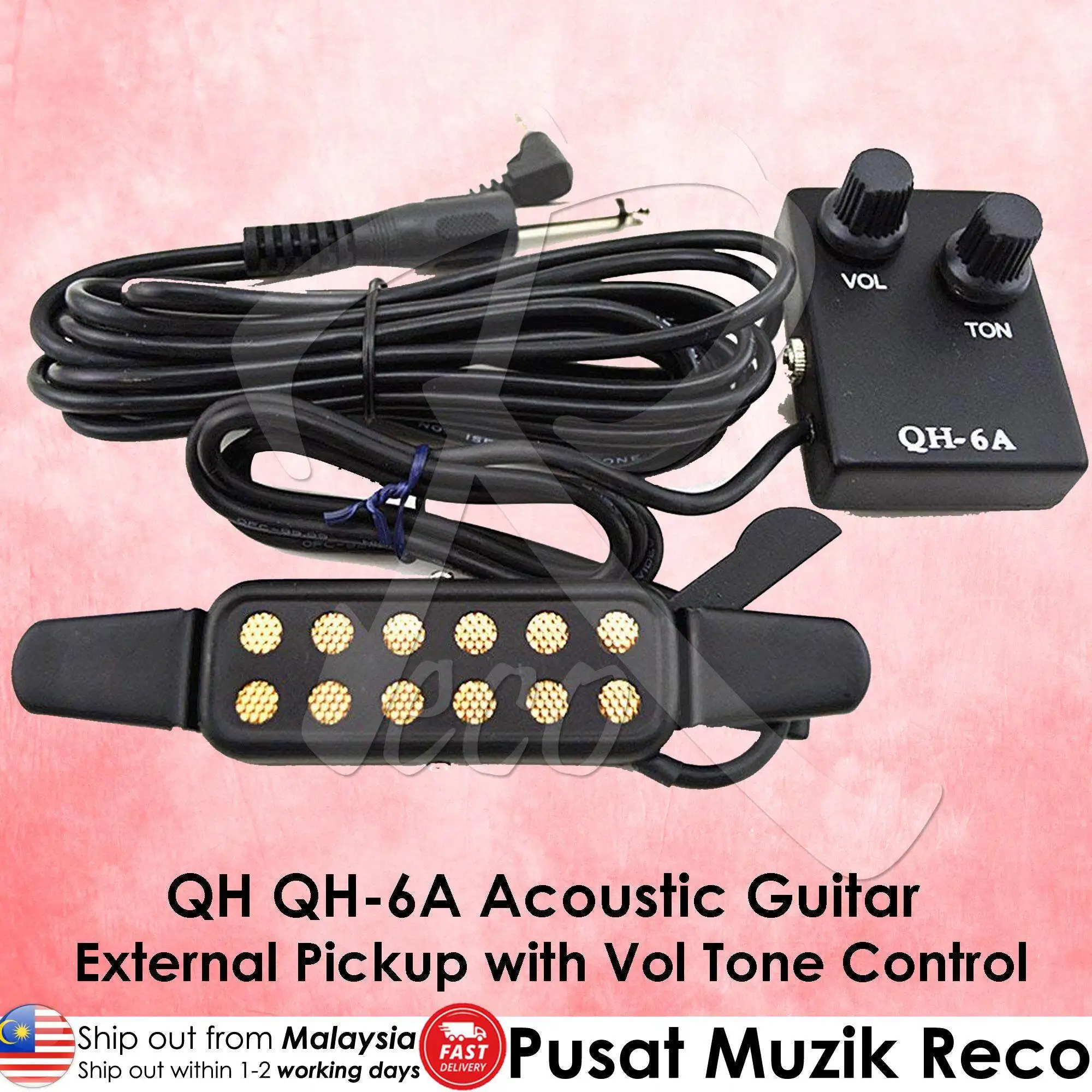 

QH QH-6A внешний звукосниматель акустической гитары с регулировкой громкости