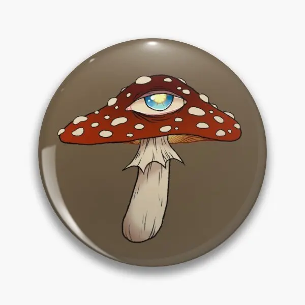 

Shroom Soft Button Pin Brooch Badge Fashion Decor Metal Lapel Pin Creative Jewelry Women Collar Funny Clothes Lover Cute Gift