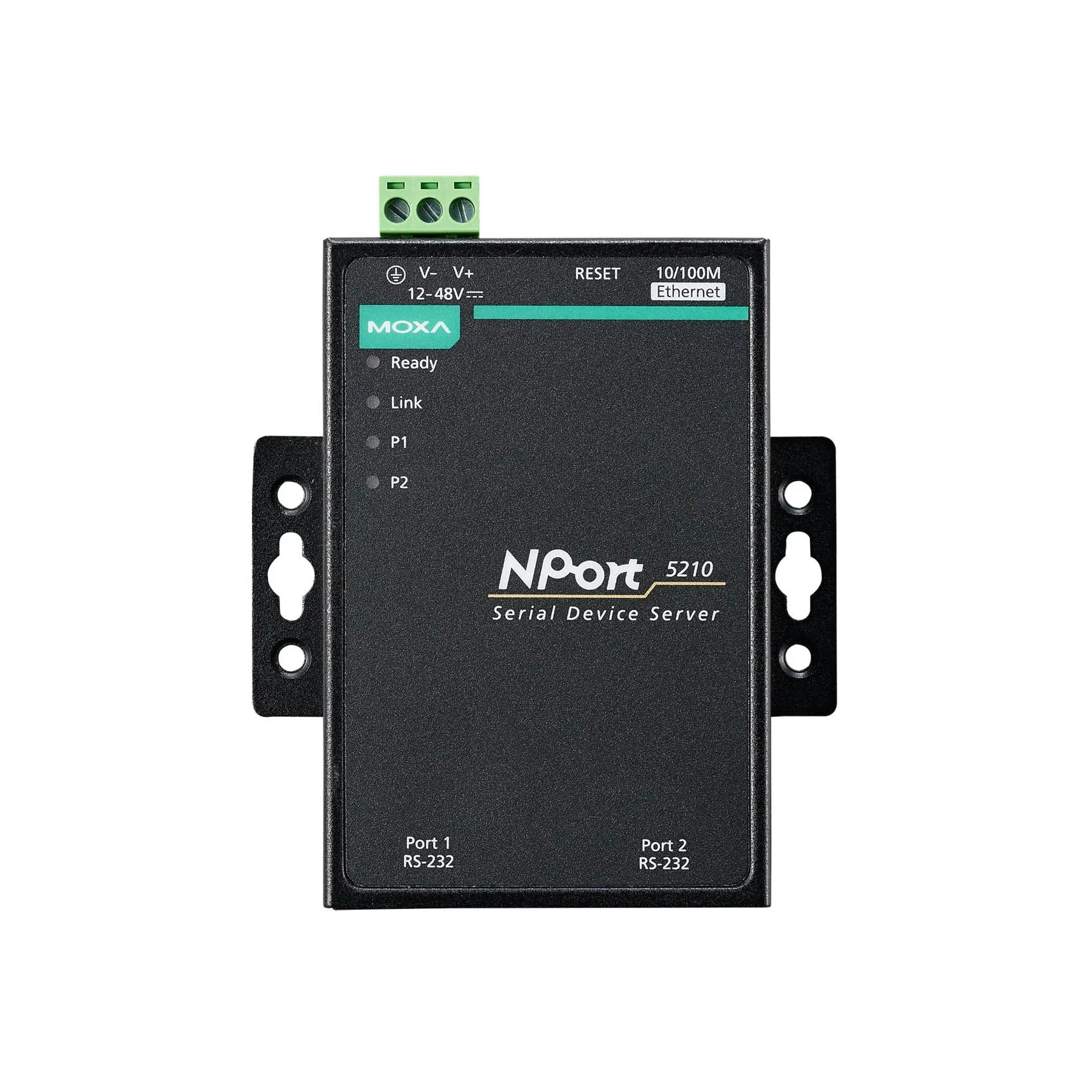 Dual Serial Port RS232 RS422 RS485 to Ethernet Device Server Converter Moxa Nport 5210