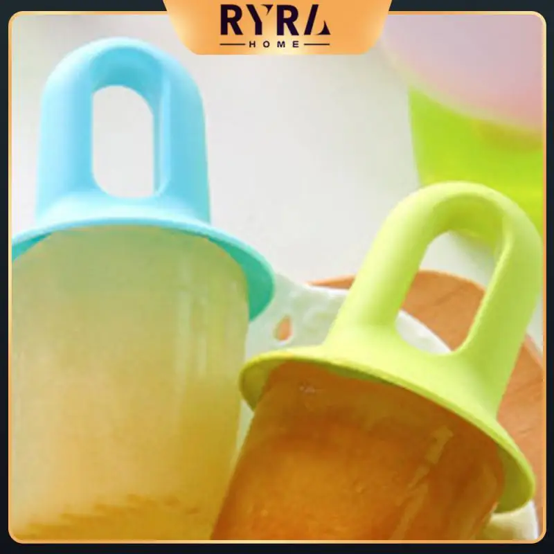 

Blue/green Cemaker Ice-lolly Mold Food Grade Popsicle Mould Diy Ice Box Kitchen Gadgets 12cm Homemade Ice Cream Mold Creative Pp
