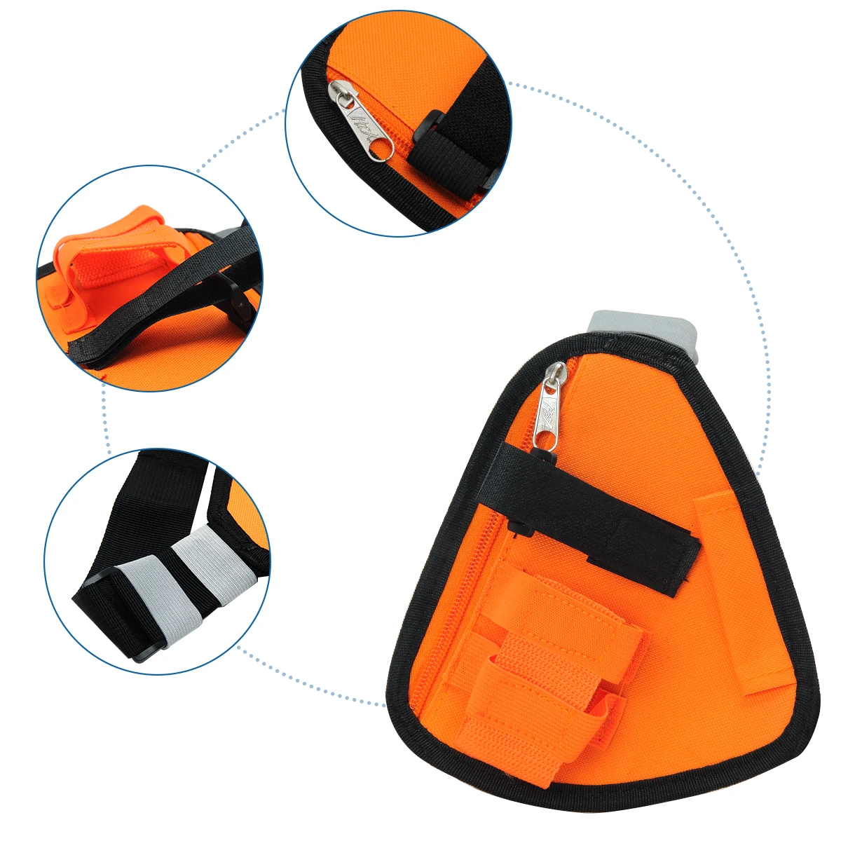 QVXN Multifunction Intercom Small Hanging Bag Tactical Intercom Bag Military Fan Accessory  Baofeng Retevis Walkie Talkie