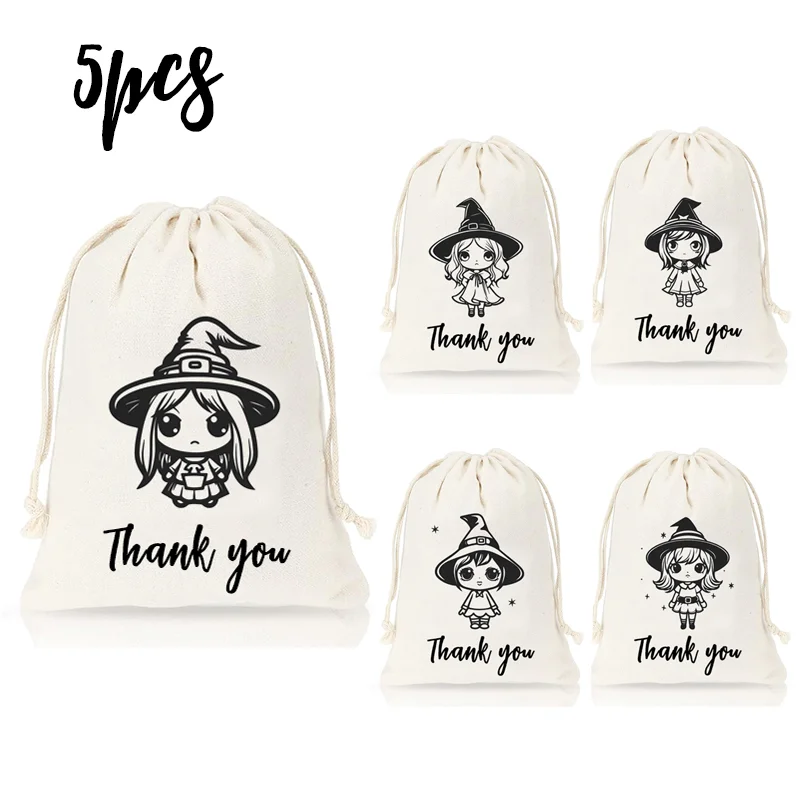 5 шт. 5x7 дюймов сумка в виде ведьмы на Хэллоуин
