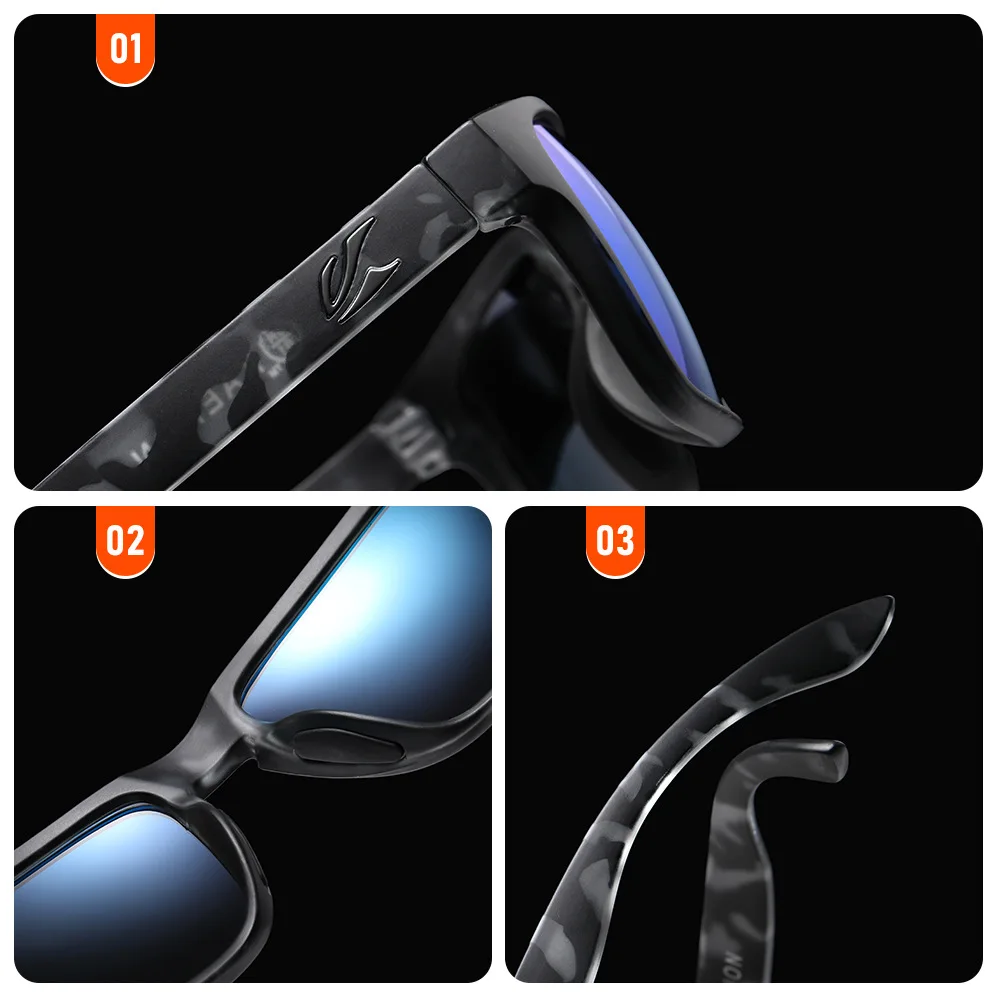 KAENON 2025 классические квадратные HD солнцезащитные очки для вождения модные