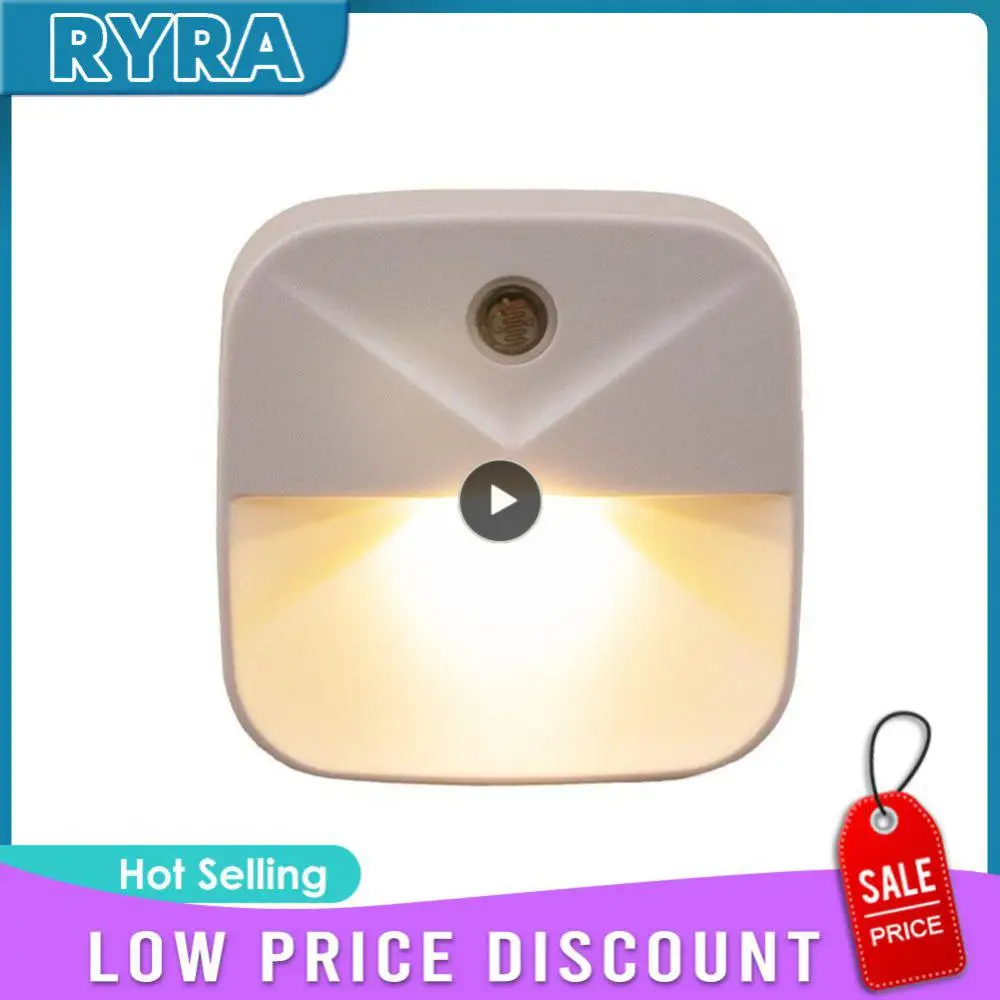 

1~10PCS LED Night Light Wireless Light Control Sensor EU Plug Dusk-to-Dawn Night Lights Baby Kids Bedside Bedroom