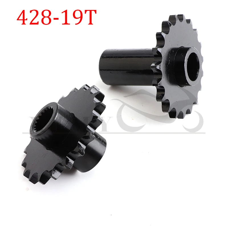 

Drive Gear 19T 428 Sprocket 19 Teeth Metal Black For Gy6 125cc 150cc Quad Dirt Bike ATV Buggy Motorcycle Go Kart/Cart