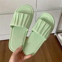 solid color house slippers for women kawaii beach slides girls summer fashion sandals eva anti slip bathroon slipper shoes