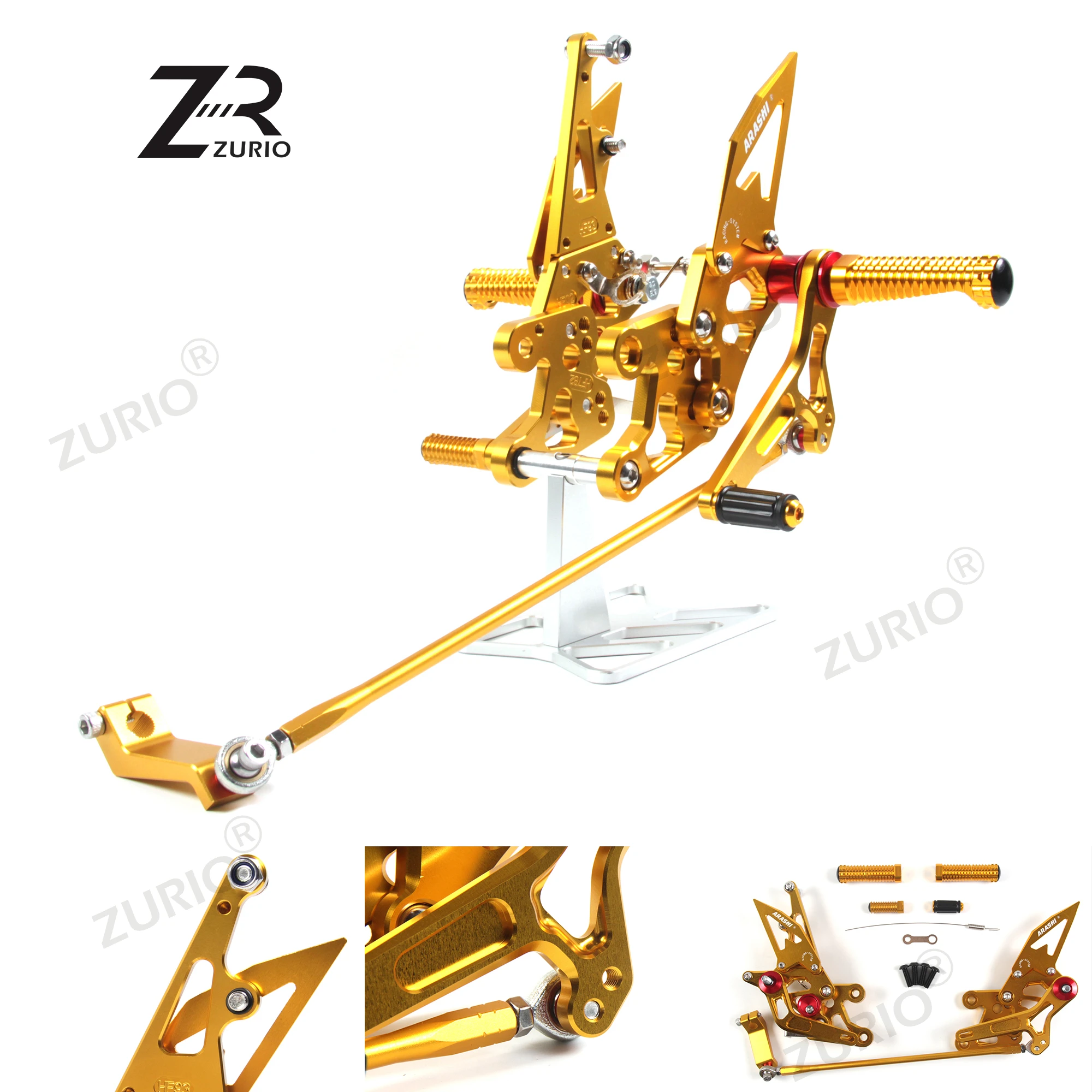 Фото Регулируемые подножки для ног для YAMAHA FZ1 2006-2016 Rider Rearset FZ 1 2007 2008 2009 2010 2011 2012 2013 2014 FZ8 №5