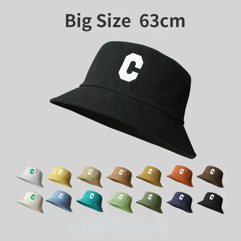 S For Men Women  Bob Fisherman Hat Letter Sunshade Hat Large Size Bucket Hat Wholesale