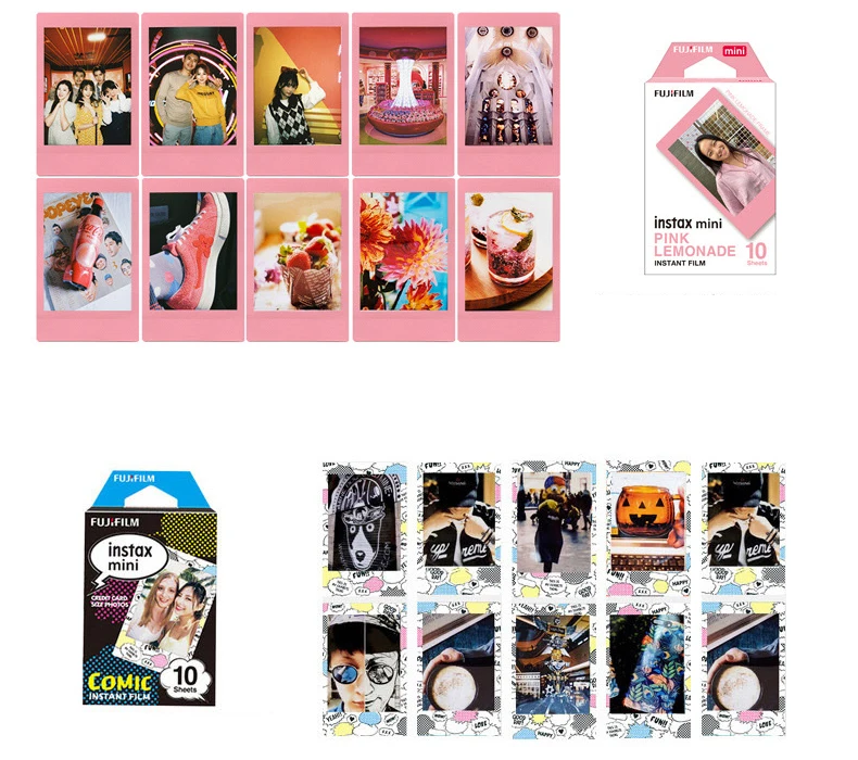 Fujifilm Instax Mini Film 10-20 листов Бумага для экспозиции цветовой дизайн Fuji мгновенная