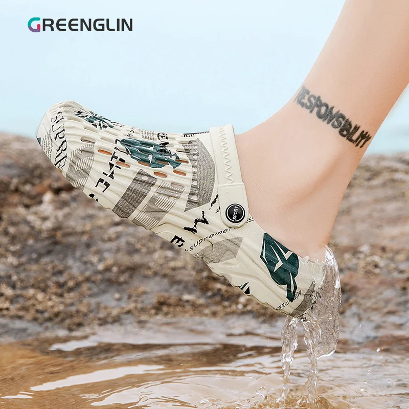 

GREENGLIN-359 Summer Cool Flat Slippers Light Soft And Comfortable Slippers Indoor And Outdoor Sandals And Slippers Lazy Shoes