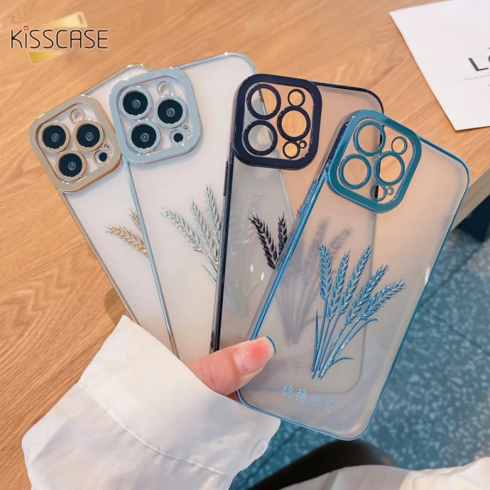 Прозрачный чехол из ТПУ с изображением пшеницы для iPhone 13Pro Max, Ультратонкий чехол для мобильных телефонов серии 11, 12, 13, задняя крышка