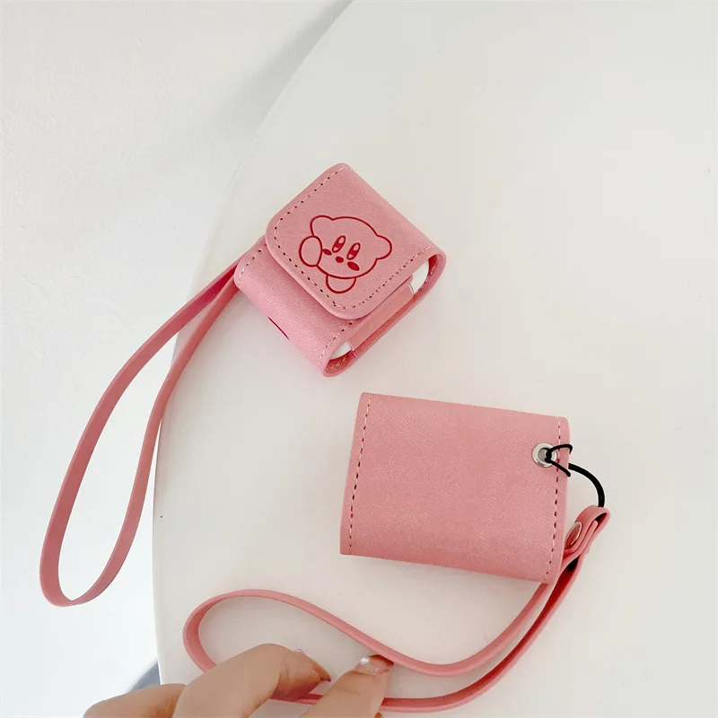 Чехол для наушников из искусственной кожи с рисунком аниме Kirby чехол AirPods Pro милый