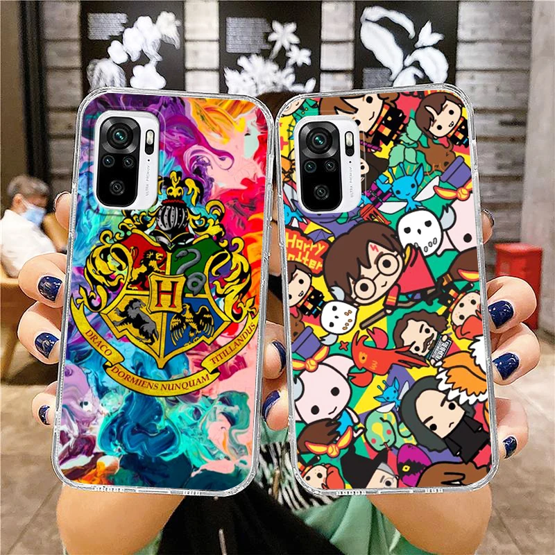 

Harries Ring Potters Cartoon Phone Case For Xiaomi Redmi Note 12 11E 11S 11 11T 10 10S 9 9T 9S 8 Pro Plus 5G Transparent Cover