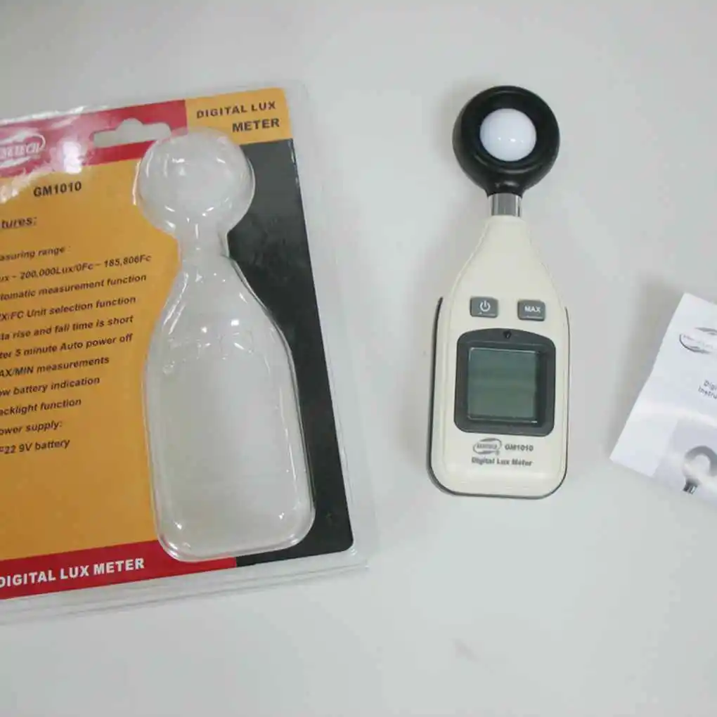 

Цифровой фотометр BENETECH GM1010, 0-200 000 люкс