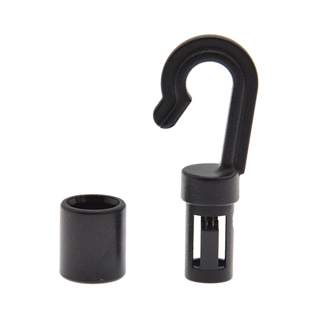 

Shock Cord Hooks Sports Trailers 10Pcs Anti-Corrosion Black Bungee Camping
