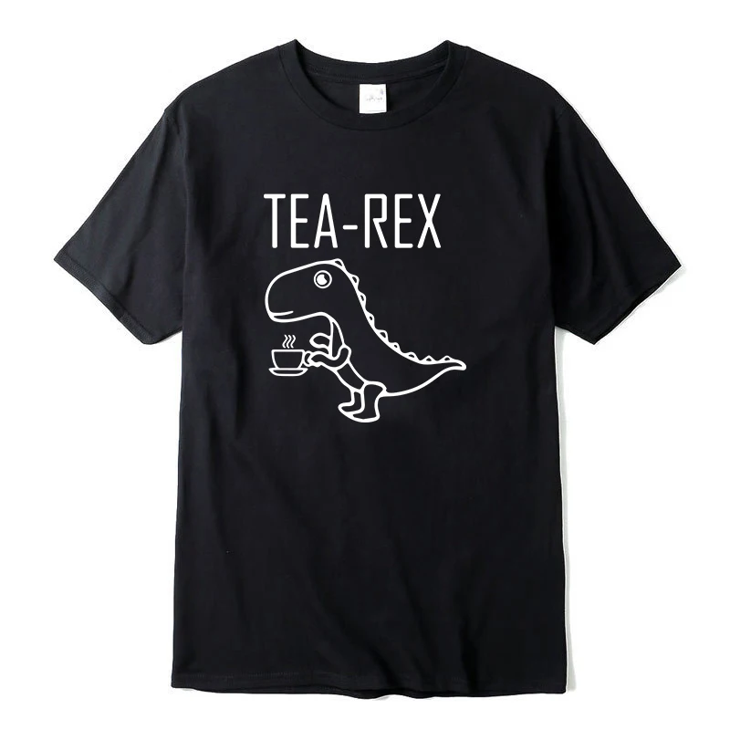 

2023 Мужская футболка, топ, крутая забавная Дизайнерская футболка с принтом динозавра, высококачественные мужские футболки из 100% хлопка
