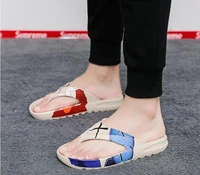 summer slippers men casual graffiti flip flops outdoor slides beach slippers for man shoes chinelo masculino chausson homme