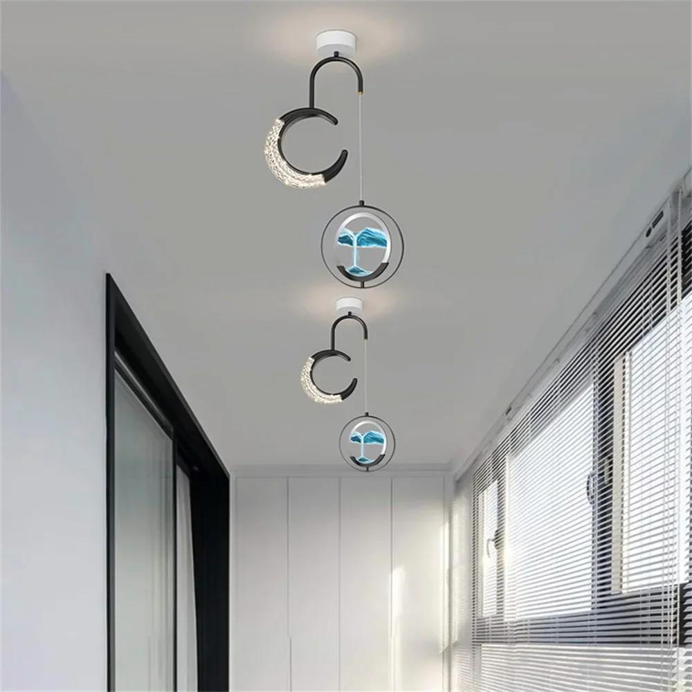 SEAN современные золотые подвесные светильники светодиодные креативные песочные