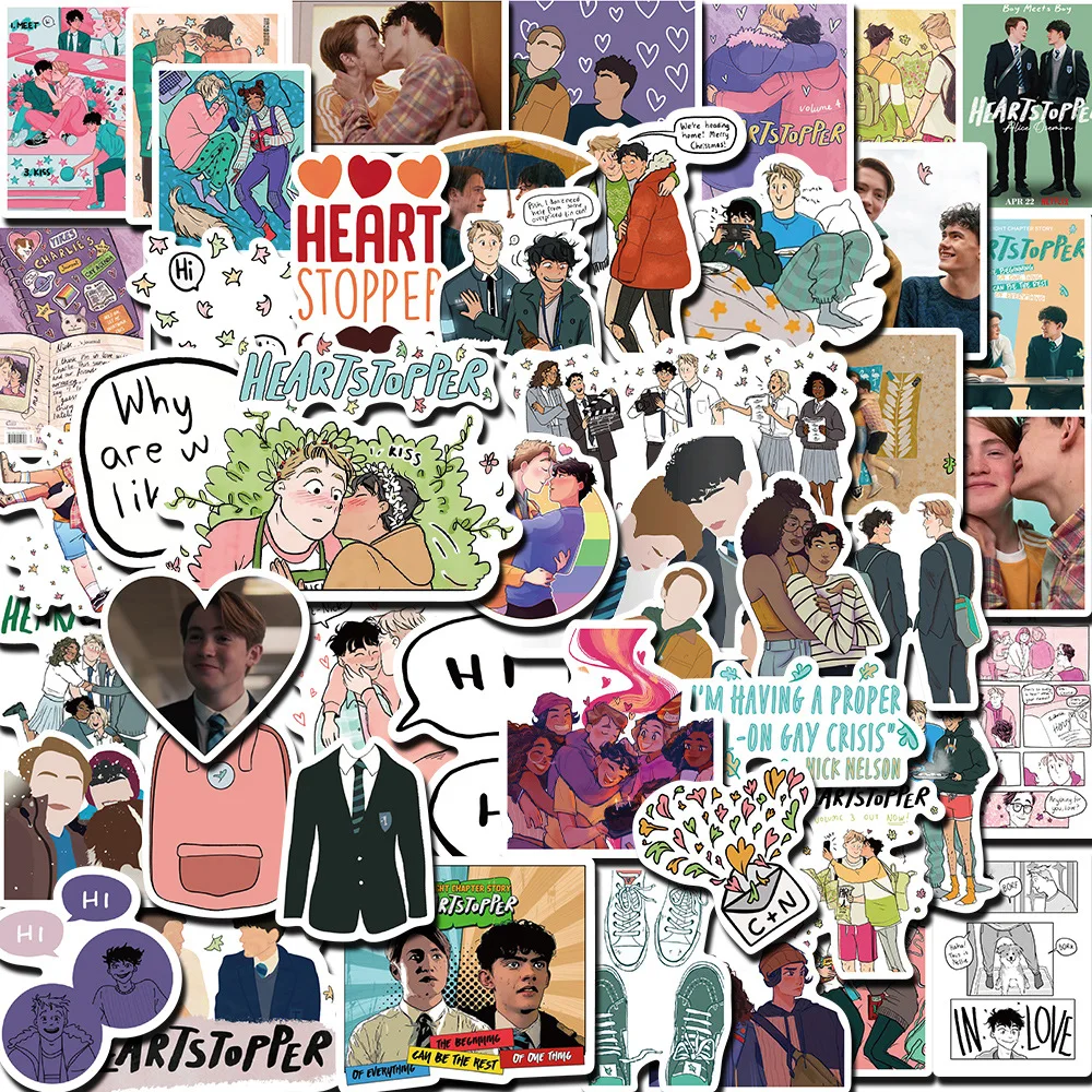 

Heartstopper Stickers Heartstopper Graffiti For DIY Luggage Laptop Skateboard Motorcycle Bicycle Guitar Desk