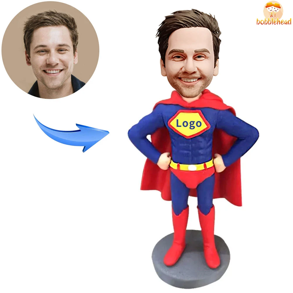 Персонализированные поплавки персонализированные Superdad Bobblehead коллекционные