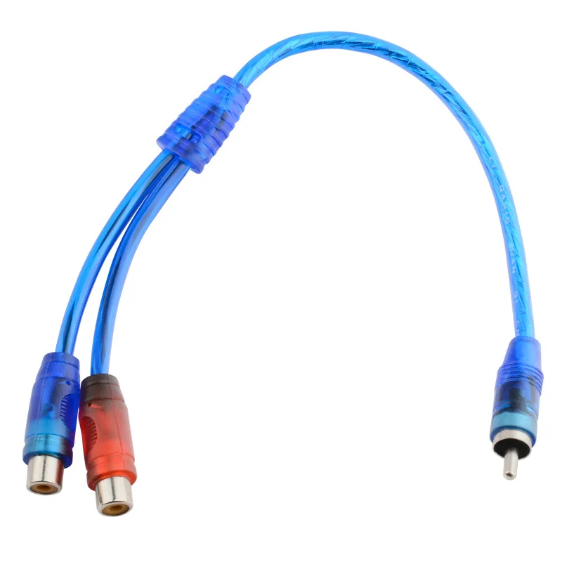 Аудиокабель 30 см 1rca Revolution 2rca Bus AV Line один оборот две шины двойная головка лотоса
