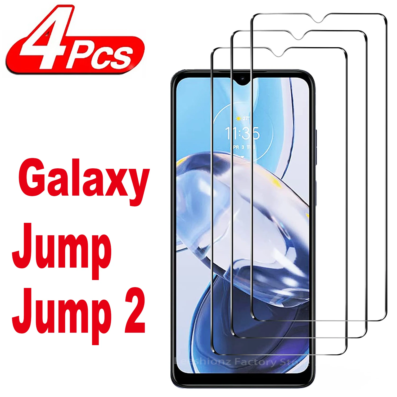2/4Pcs Screen Protector Glass For Samsung Galaxy Jump Jump2 Tempered Glass Film