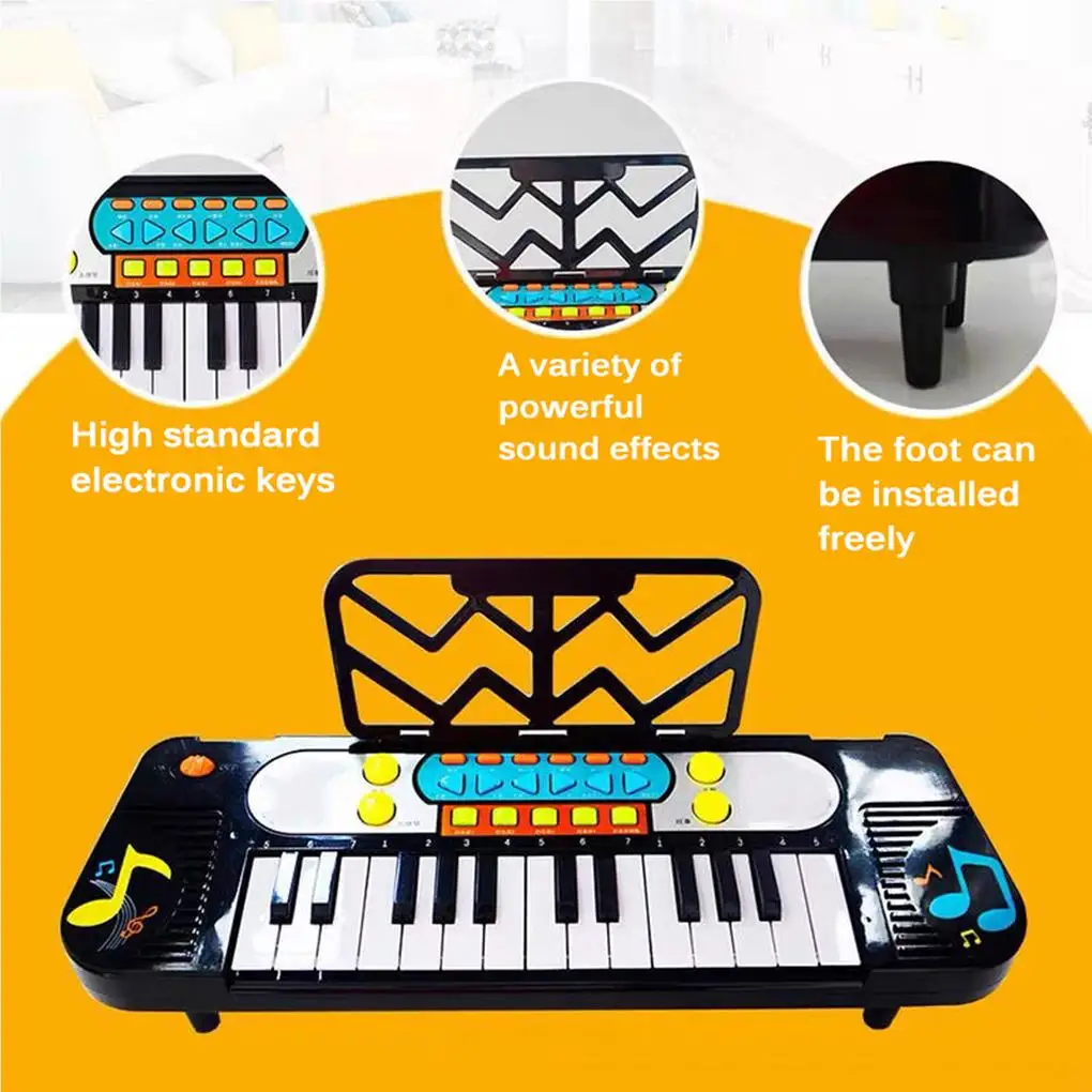 

Electronic Piano 25 Keys Home Interactive Musical Instrument Toy for