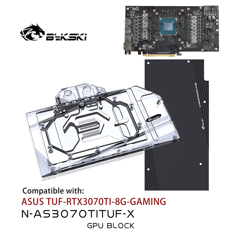 

Bykski GPU Water Block for ASUS TUF RTX 3070Ti 8G GAMING Graphics Card / with Backplane Radiator Coolling / N-AS3070TITUF-X