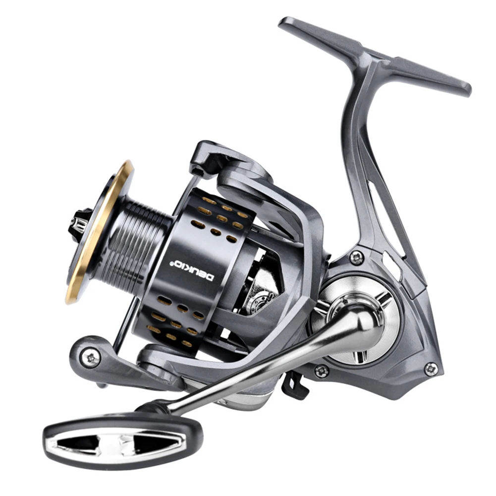 

Fishing Reels 15KG Gear Ratio 5.2:1 Stainless Steel Reel For 3+1 Spinning Fishing Reel Metal Spool Line Cup Wheel Fishing Tackle