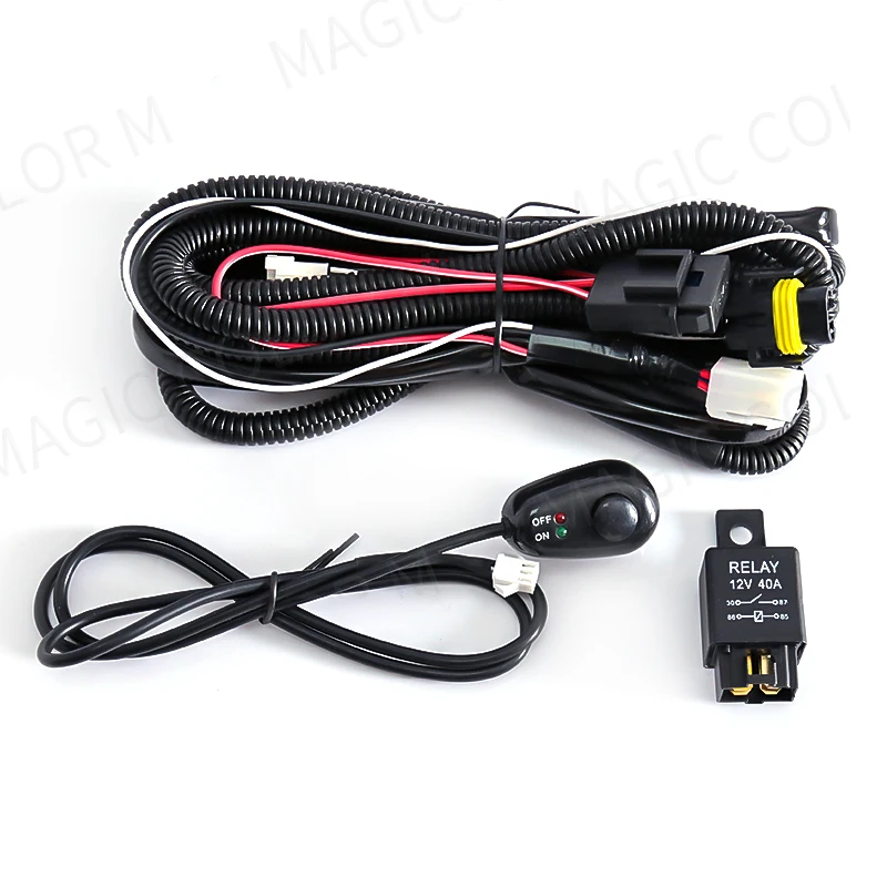 

Противотуманные фары, жгут проводов, переключатель, индикатор, светодиодный индикатор для Toyota Nissan Honda Ford Suzuki Mitsubishi Kia Lexus, автомобильные аксессуары