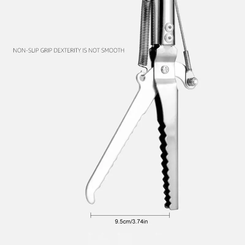 Змеиная кожа складные змеи Ловец Щипцы из нержавеющей стали широкая губка