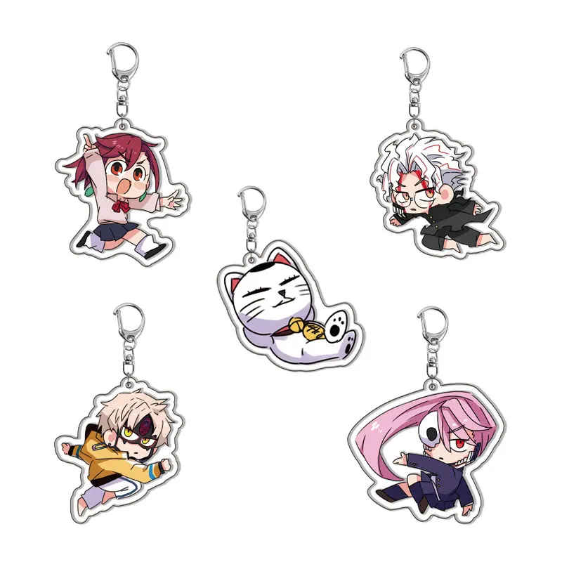 Dandadan аниме брелок основные персонажи Momo Ayase Ken Takakura Aira Shiratori Jin Enjoji мультяшный