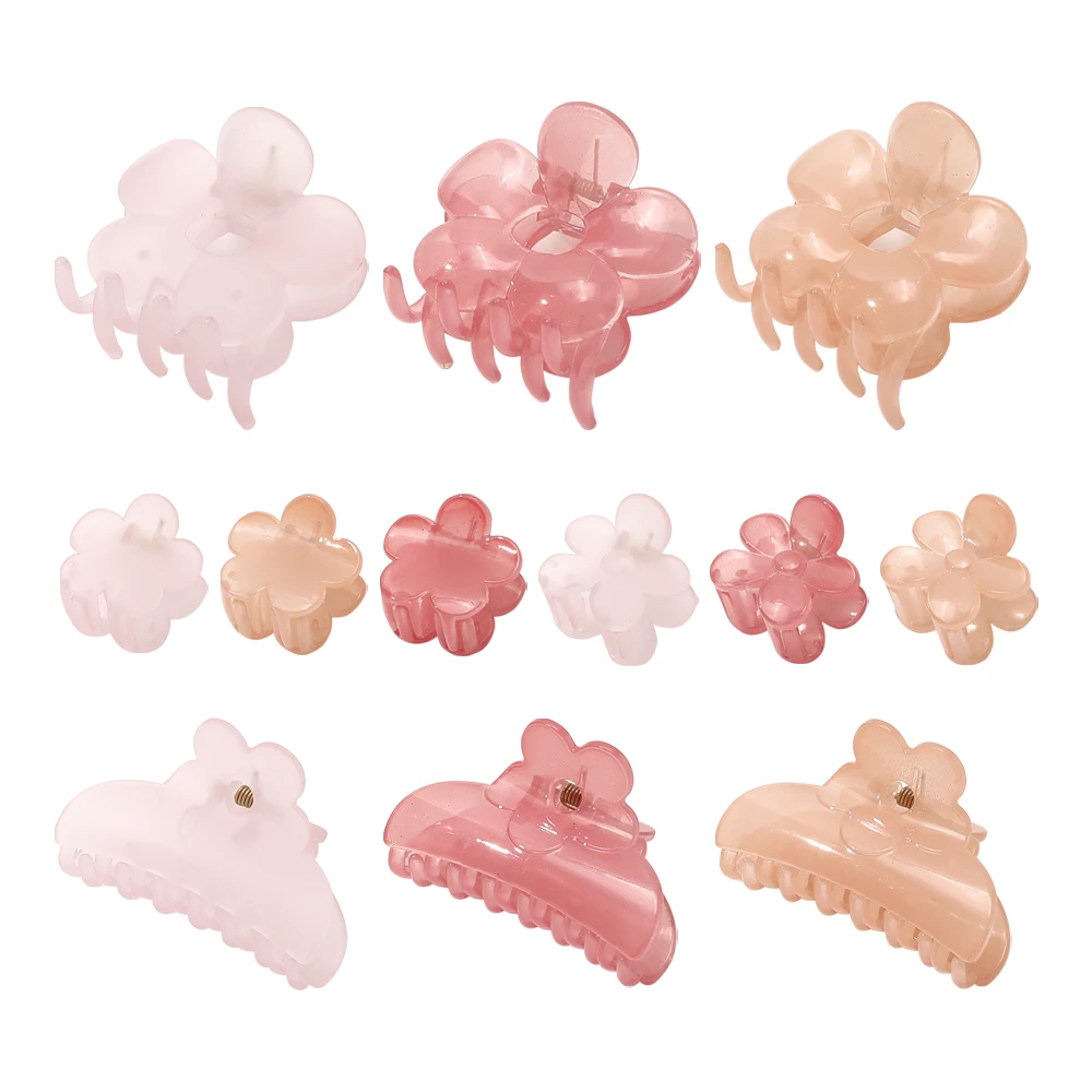 

Sweet Jelly Clor Hair Clip For Women Flower Girls Hair Claw Chic Barrettes Crab Hairpins Clips Fashion Headwear Hair Accessories