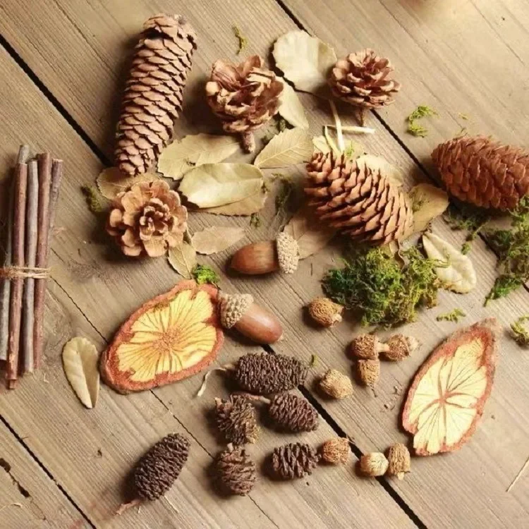 Сухой цветок креативная наклейка материал для детского сада воск ручной работы