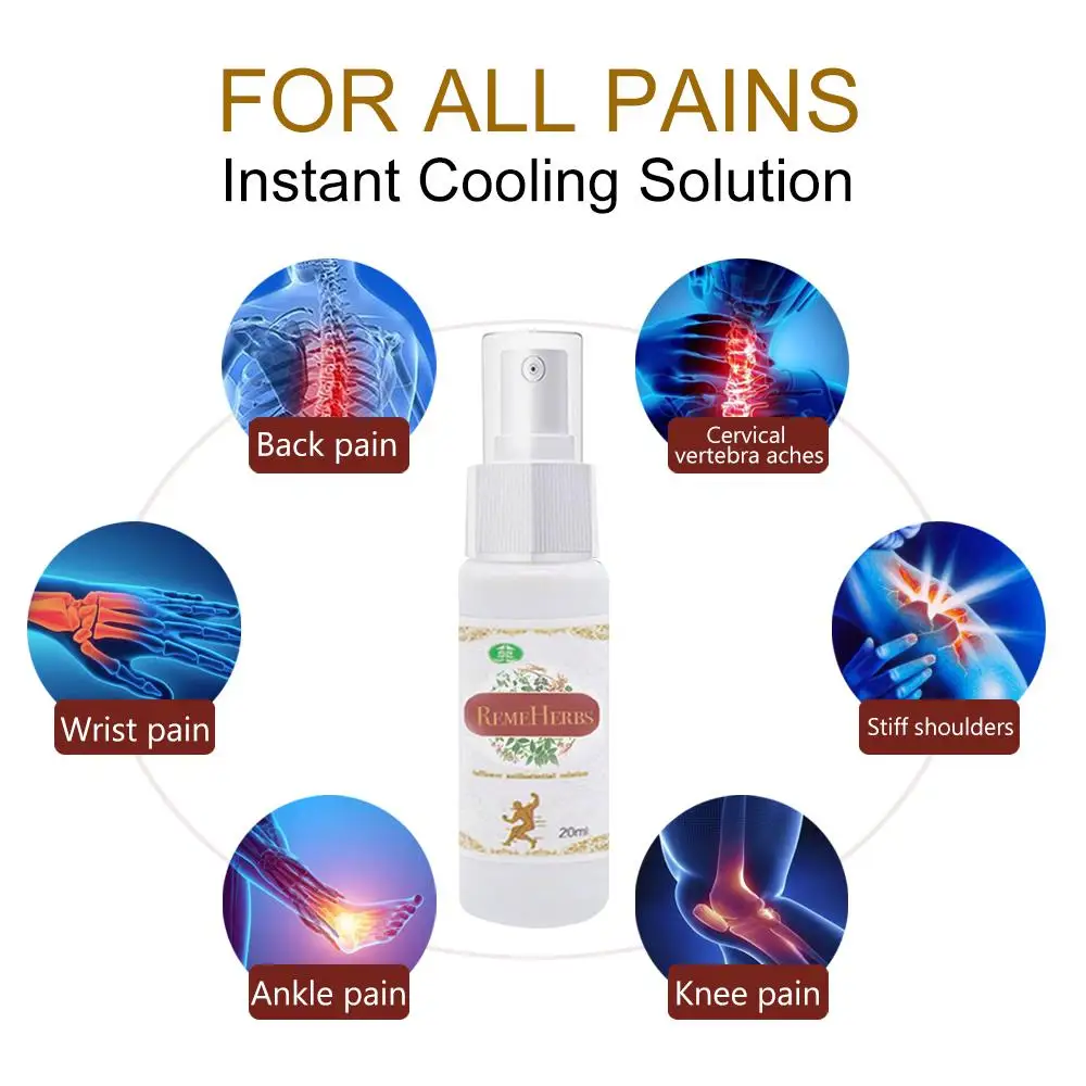 

20Ml Anti-Inflammatory Chinese Herbal Medicine Joint Arthritis Rheumatism Muscle Aches Pain Bruises Spray Relieve Pain Swelling
