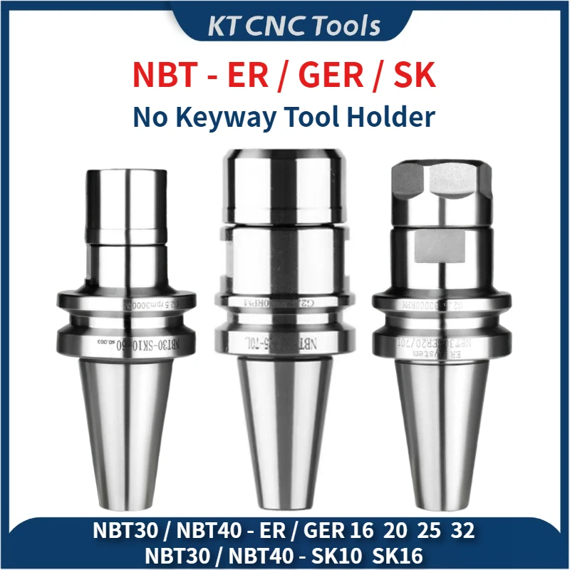 Фото NBT30 NBT40 ER GER SK SDC FMB APU безшпоночный держатель инструмента GER16 GER20 GER25 GER32 держатель инструмента NBT30 NBT40 без шпоночного паза для инструментов. №1
