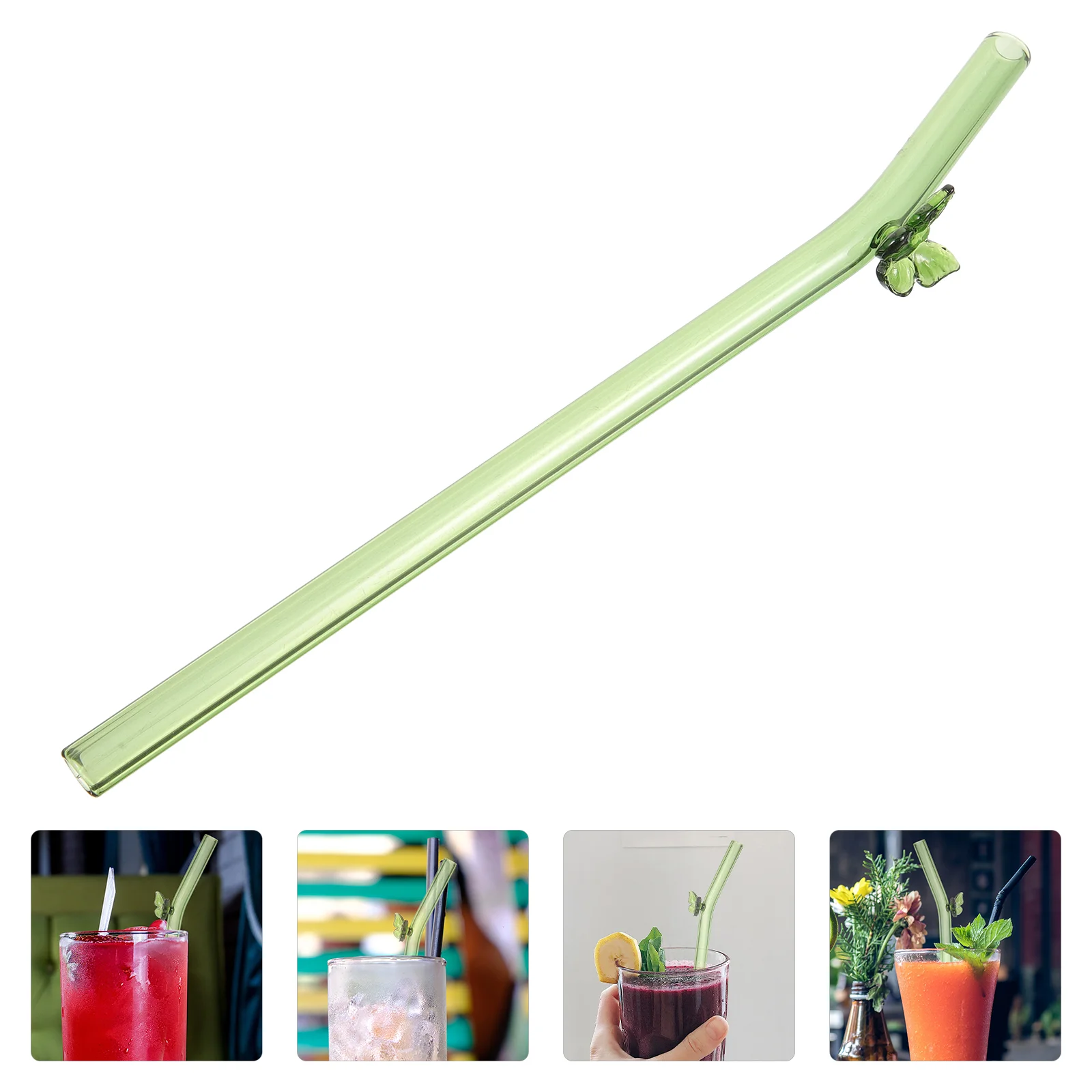 

Heat-resistant Colored Straws Color Butterfly Milk Tea Juice Drinking Straws Colorful Drinks
