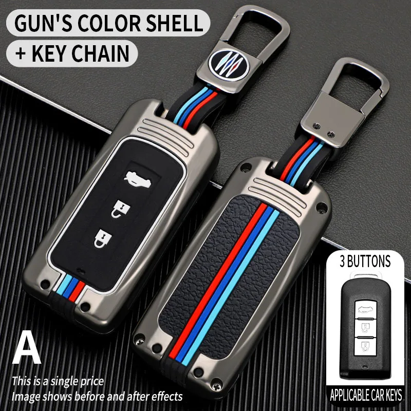 

Car Key Case Key Shells Covers For Mitsubishi L200 ASX Outlander Eclipse Cross Pajero Sport Lancer Accessories Car-Styling