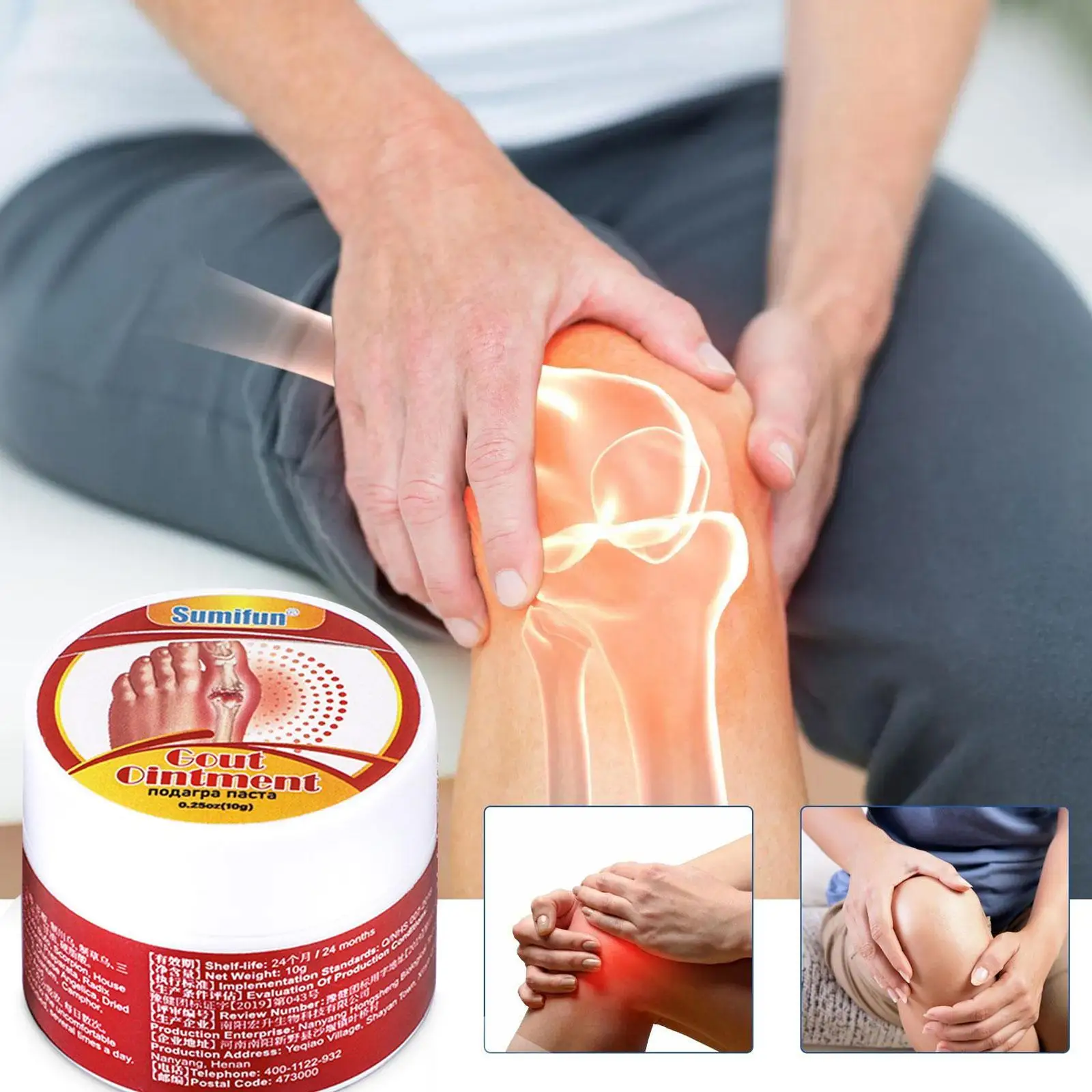 

Gout Ointment Toe Knee Joint Care Cream Joint Pain/back Body Cream Lotion Soothing Butt acne Pain Balm