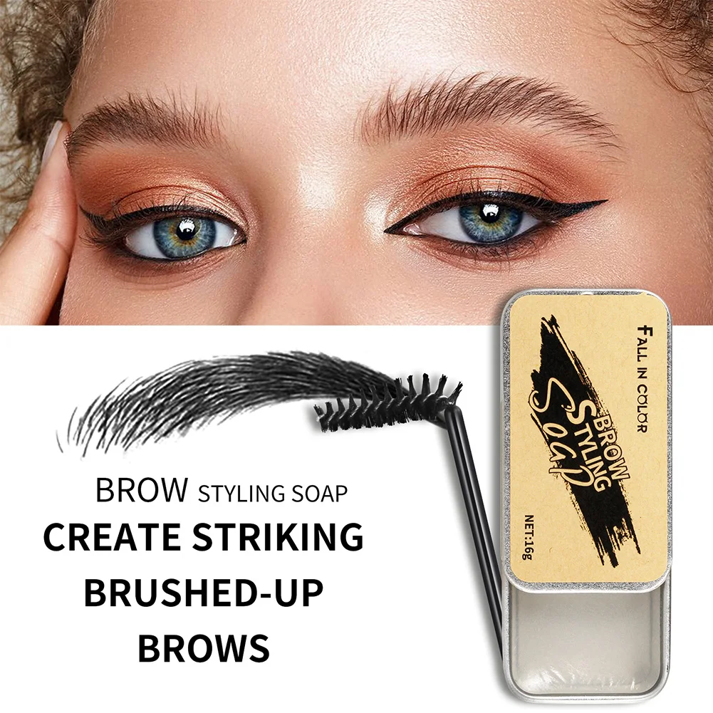 

3D Eyebrow Cream Eyebrow Soap Wax Natural Eyebrow Styling Gel For Fluffy Dense Wild Brows Long Lasting Eye Brow Makeup Soap