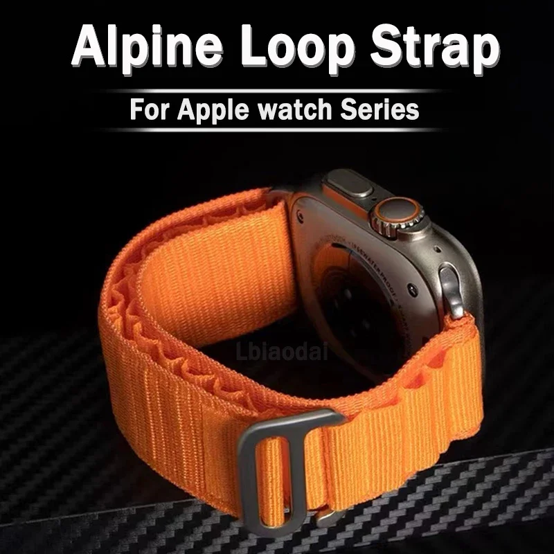

Alpine Loop For Apple watch Ultra band 49mm 44mm 45 mm 40mm 41mm 45mm 38mm 42mm Correa bracelet iWatch series 7 6 5 3 se 8 Strap