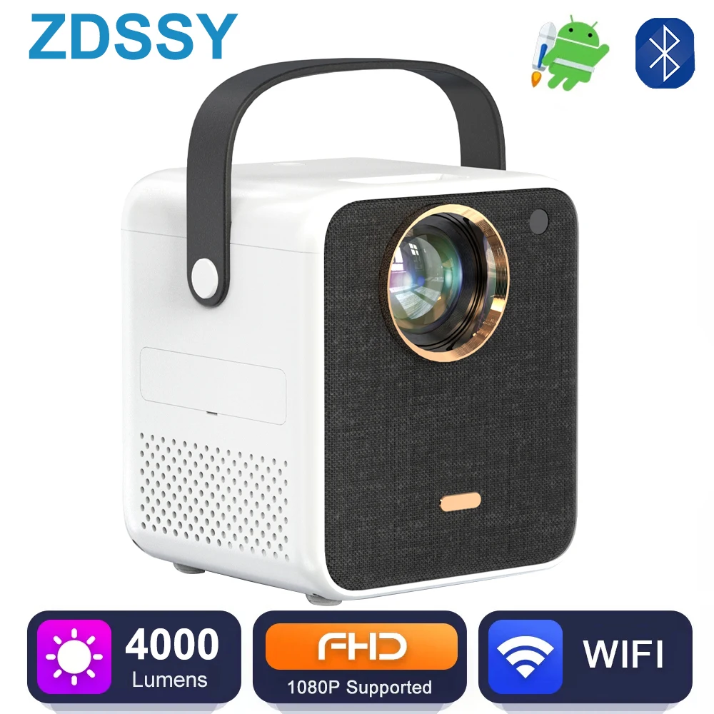 

ZDSSY P350L Portable Mini Projector Heyup 4000 Lumens Support 1080P Wifi Video Beamer Full HD LED Smart Home Theater Projectors