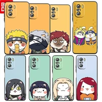 hot anime naruto cartoon for xiaomi redmi k50 gaming pro 5g 10 9 9a 9c 9t 8 7 6 5 4x tpu soft black phone case funda coque cover