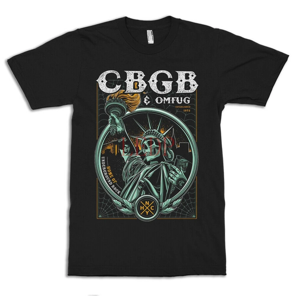 

Официальная Лицензированная женская футболка CBGB с изображением статуи подземного камня